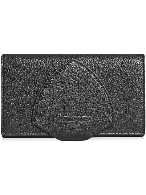 burberry two-tone leather continental wallet|Burberry black wallet.